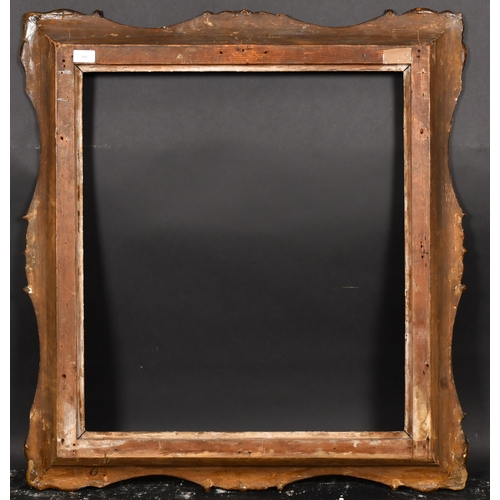 365 - 19th Century French School. A Gilt Composition Frame, with swept centres and corners, rebate 26