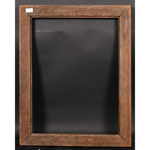 369 - Late 18th Century English School. A Black Painted Frame, with a gilt slip, rebate 25.5