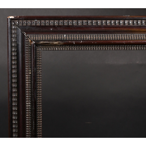 370 - 20th Century English School. A Medici Style Black Frame, rebate 25.5