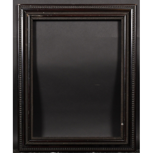 370 - 20th Century English School. A Medici Style Black Frame, rebate 25.5