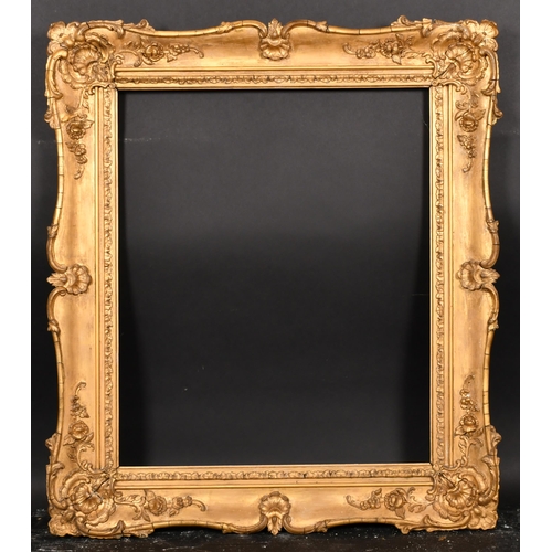 375 - 19th Century English School. A Gilt Composition Frame, with swept centres and corners, rebate 24.5