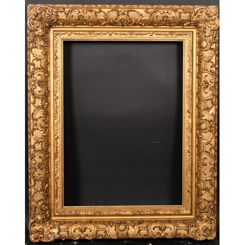 377 - 19th Century English School. A Gilt Composition Frame, with swept corners, rebate 24.5