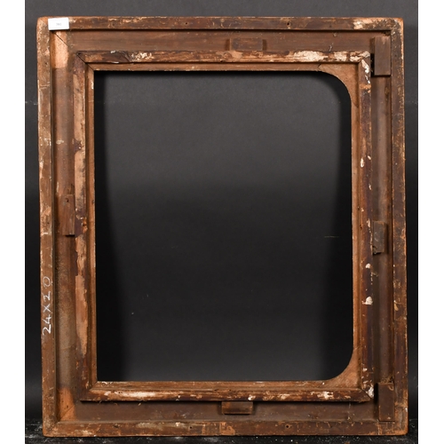 381 - 19th Century English School. A Painted Composition Frame, with an arched top (horizontal) rebate 24