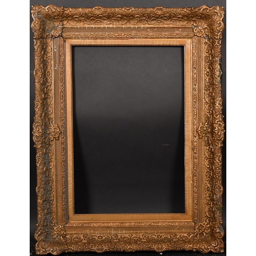 393 - 20th Century European School. A Painted Composition Frame, with swept centres and corners, rebate 23... 