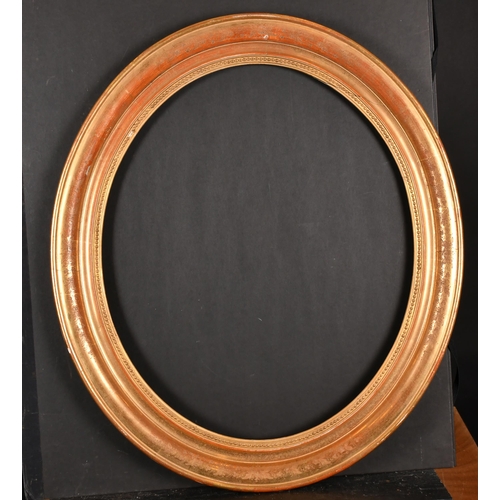 403 - 19th Century European School. A Gilt Composition Oval Frame, rebate 22