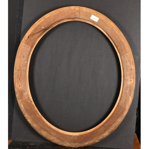 403 - 19th Century European School. A Gilt Composition Oval Frame, rebate 22