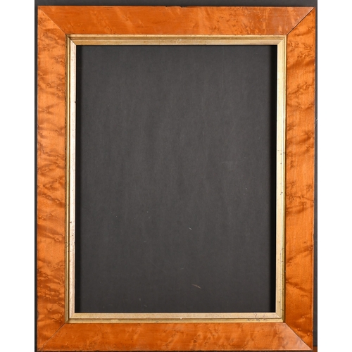 407 - 19th Century English School. A Maple Frame, with a gilt slip, rebate 21.75