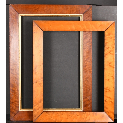 420 - 19th Century English School. A Maple Frame, with a gilt slip, rebate 20.5