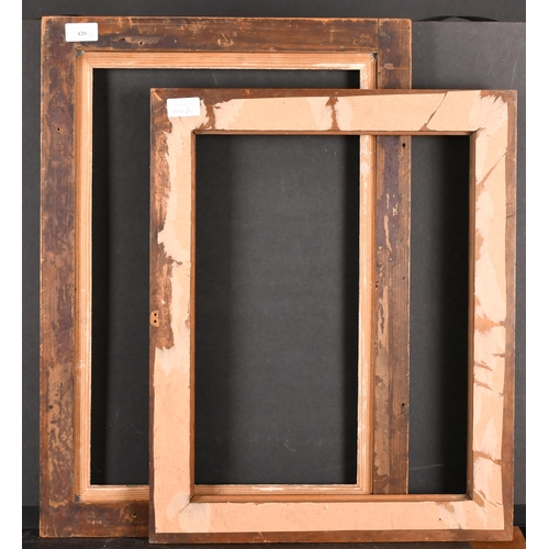 420 - 19th Century English School. A Maple Frame, with a gilt slip, rebate 20.5