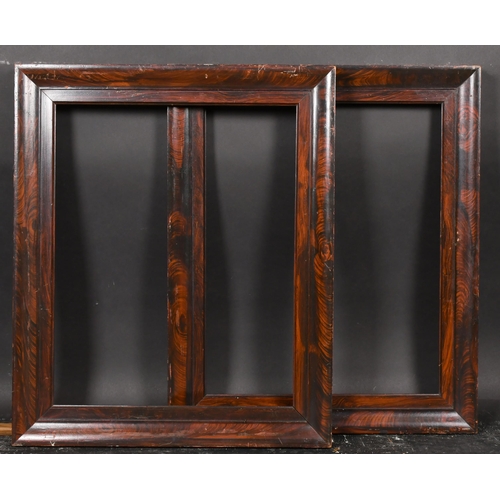 422 - 19th Century English School. A Pair of Wooden Frames, with simulated design, rebate 20