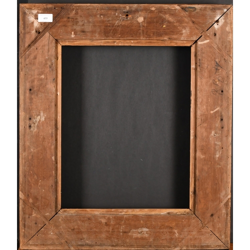 433 - 19th Century English School. A Stripped Wooden Hollow Frame, rebate 18.25