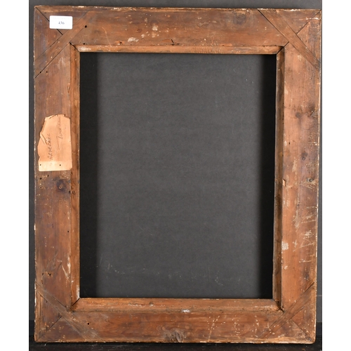 436 - Late 18th Century English School. A Carved Giltwood Frame, with swept and pierced corners, rebate 17... 