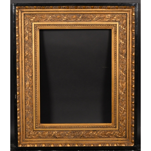 437 - 20th Century English School. A Gilt Composition Frame, with a black outer edge, rebate 17.5