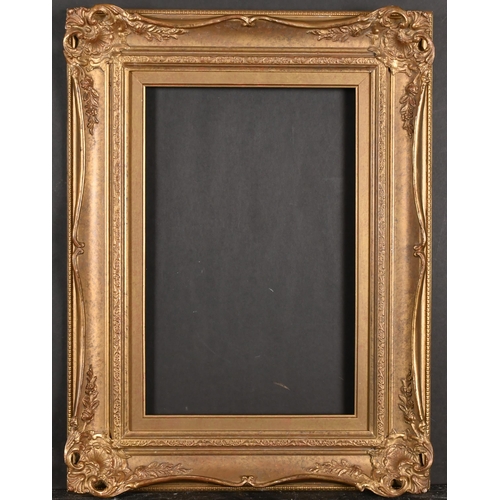 439 - 20th Century English School. A Gilt Composition Frame, with swept centres and corners, rebate 16