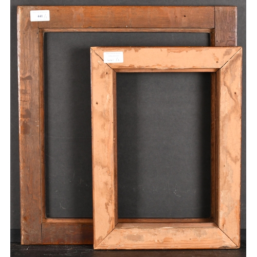 441 - 19th Century English School.  A Darkwood Frame, rebate 15.5