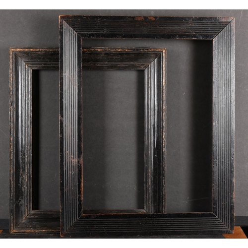 443 - 19th Century English School. A Black Hollow Frame, rebate 15