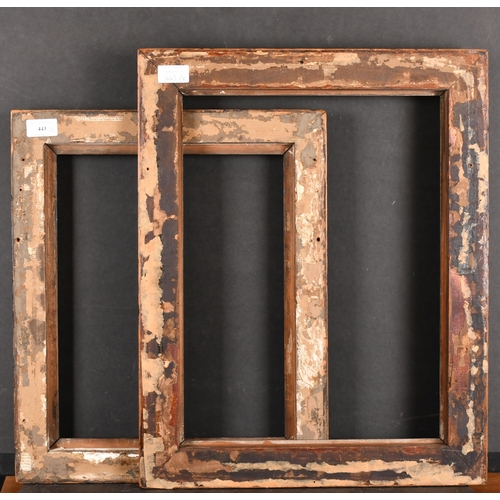 443 - 19th Century English School. A Black Hollow Frame, rebate 15