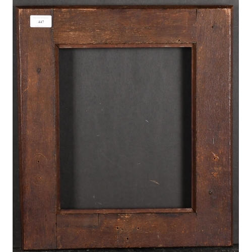 447 - Early 20th Century Dutch School. A Wooden Frame, with a black plate, rebate 12