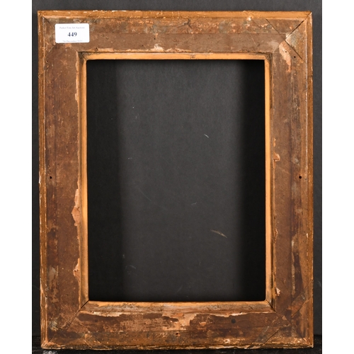 449 - 19th Century French School. A Gilt Composition Empire Frame, rebate 11.25