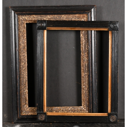 450 - Early 19th Century English School. A Darkwood Frame, with a carved giltwood slip, rebate 11