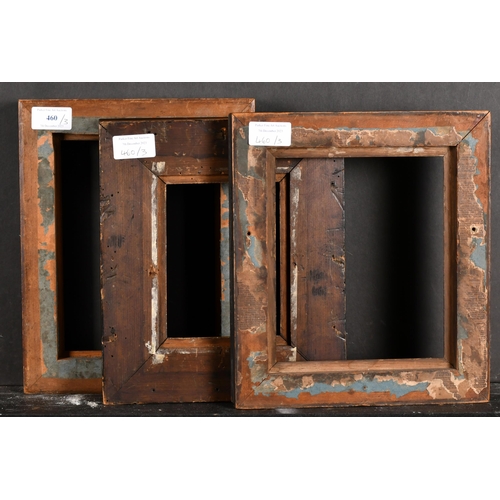 460 - 19th Century English School. A Hollow Black Frame, with a gilt inner edge, rebate 8.25