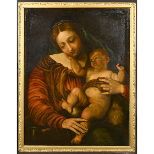 49 - After Paolo Farinati (1524-1606) Italian. The Madonna and Child, Oil on canvas, 36