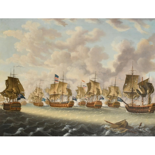 51 - Late 18th Century Dutch School. A Shipping Scene with Admiral Duncan's Great Victory over the Dutch ... 