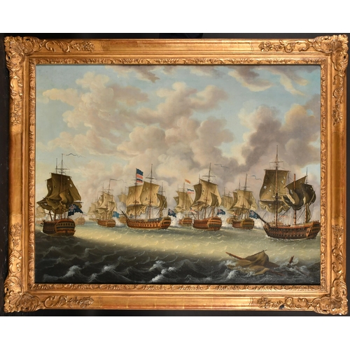 51 - Late 18th Century Dutch School. A Shipping Scene with Admiral Duncan's Great Victory over the Dutch ... 