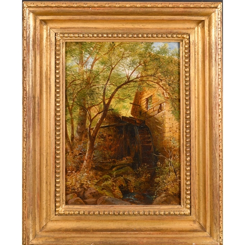 99 - William Williams of Plymouth (1808-1895) British. A Mill House, Oil on board, Signed with initials a... 