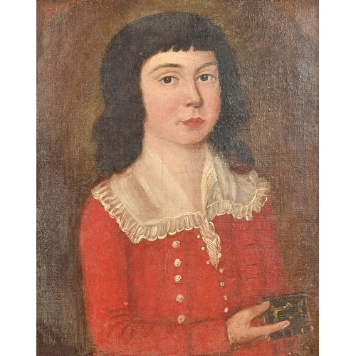 69 - Late 18th Century English School. Portrait of a Boy, Oil on canvas, 13