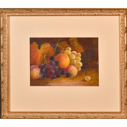 115 - J H Lewis (19th-20th Century) British. Still Life of Fruit, Oil on board, Signed, 6.5