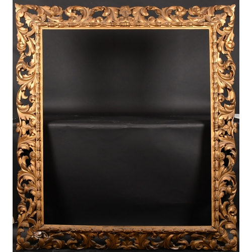 303 - 19th Century Italian School. A Carved Giltwood Florentine Frame, rebate 47.25