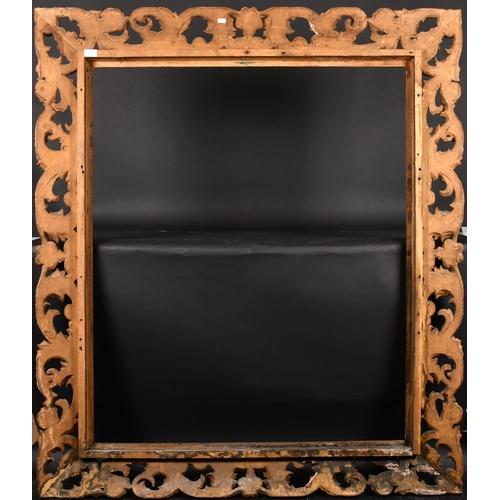 303 - 19th Century Italian School. A Carved Giltwood Florentine Frame, rebate 47.25