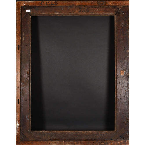 305 - Early 18th Century French School. A Fine Carved and Gilded Oak Regence Frame, with swept centres and... 