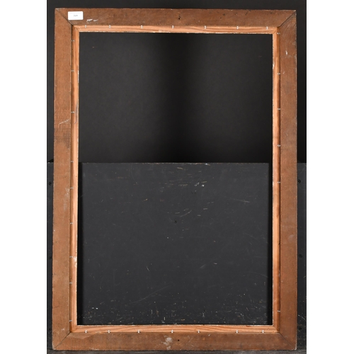 319 - Early 20th Century English School. A Black Painted Ribbed Frame, with a gilt slip, rebate 30.5