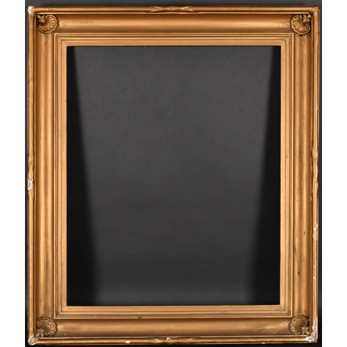 325 - Early 19th Century English School. A Painted Hollow Frame, with shell corners, rebate 30