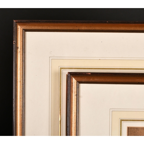 335 - 20th Century English School. A Pair of Gilt Frames, with inset mount and glass, rebate 26