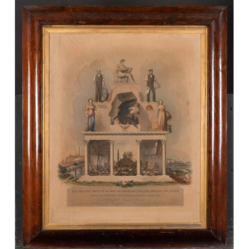 343 - 19th Century English School. A Darkwood Frame, with a gilt slip and inset print and glass, rebate 24... 