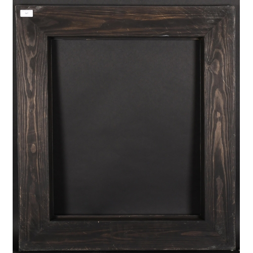 347 - 20th Century English School. A Silver and Black Painted Frame, rebate 22.75