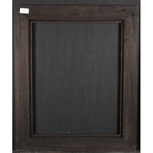 355 - 20th Century English School. A Silver and Black Painted Frame, rebate 20.25