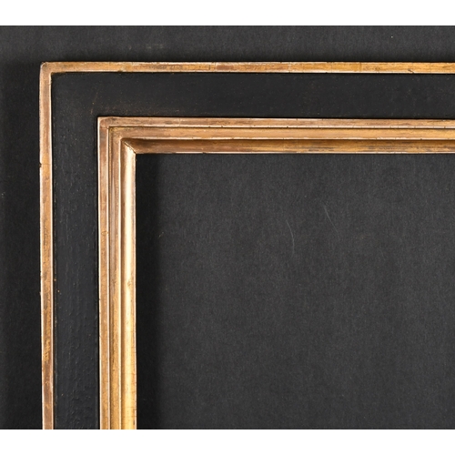 359 - 19th Century English School. A Gilt and Black Painted Frame, rebate 19.5