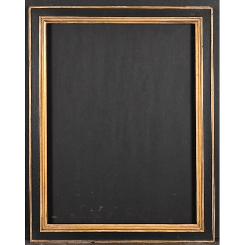 359 - 19th Century English School. A Gilt and Black Painted Frame, rebate 19.5