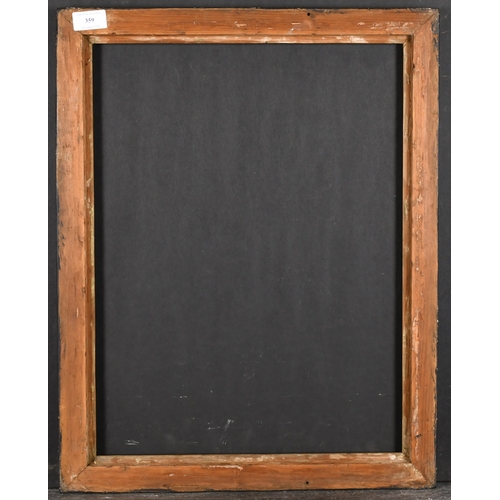 359 - 19th Century English School. A Gilt and Black Painted Frame, rebate 19.5