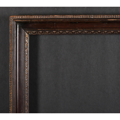 364 - 18th Century English School. A Darkwood Frame with gilt inner and outer edges, rebate 18.25