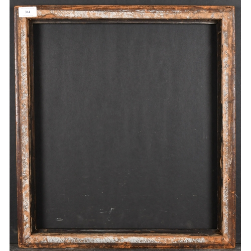 364 - 18th Century English School. A Darkwood Frame with gilt inner and outer edges, rebate 18.25