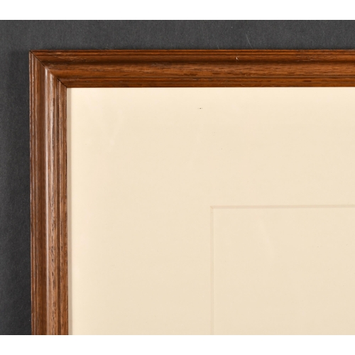 366 - 20th Century English School. A Wooden Frame, with inset mount and glass, rebate 18