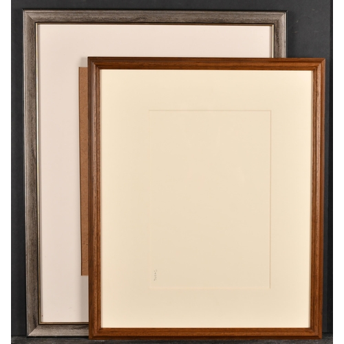 366 - 20th Century English School. A Wooden Frame, with inset mount and glass, rebate 18