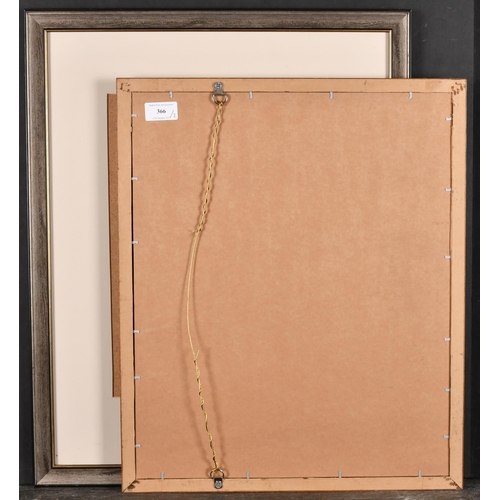 366 - 20th Century English School. A Wooden Frame, with inset mount and glass, rebate 18