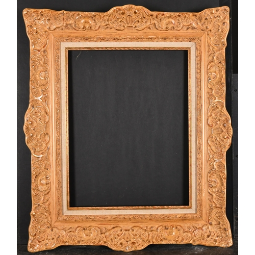 367 - 20th Century French School. A Louis Style Painted Frame, with a fabric slip, rebate 18