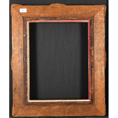 367 - 20th Century French School. A Louis Style Painted Frame, with a fabric slip, rebate 18